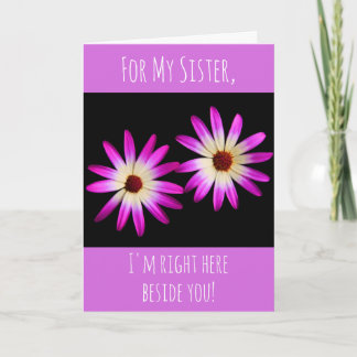 Carte Soeur Encouragement Cancer/Maladie grave