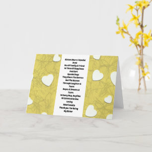 Carte Soeur Inspirante