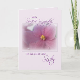 Carte Soeur, Sympathie, Lilac