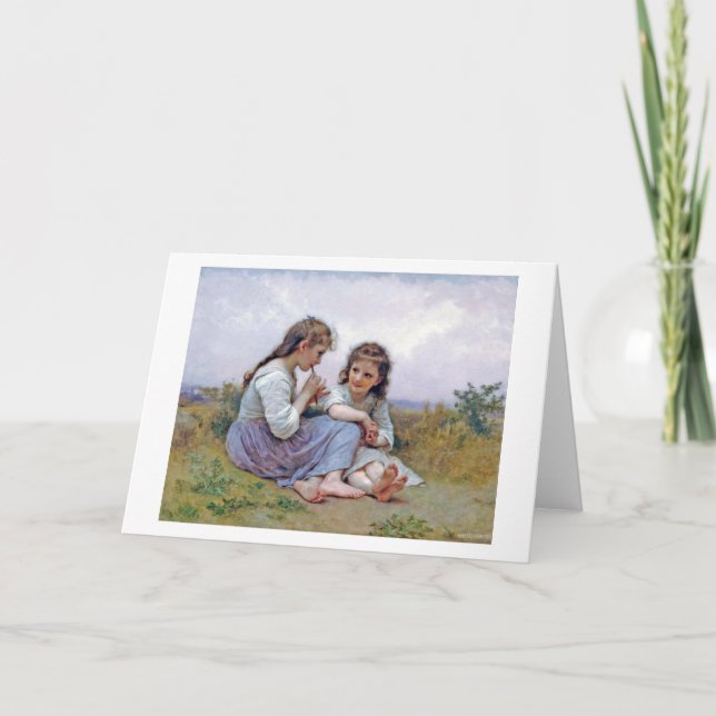 Carte Soeurs, Bouguereau (Devant)