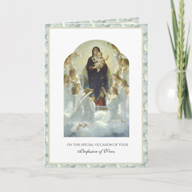 Carte Soeurs catholiques Profession religieuse des vache (Devant)
