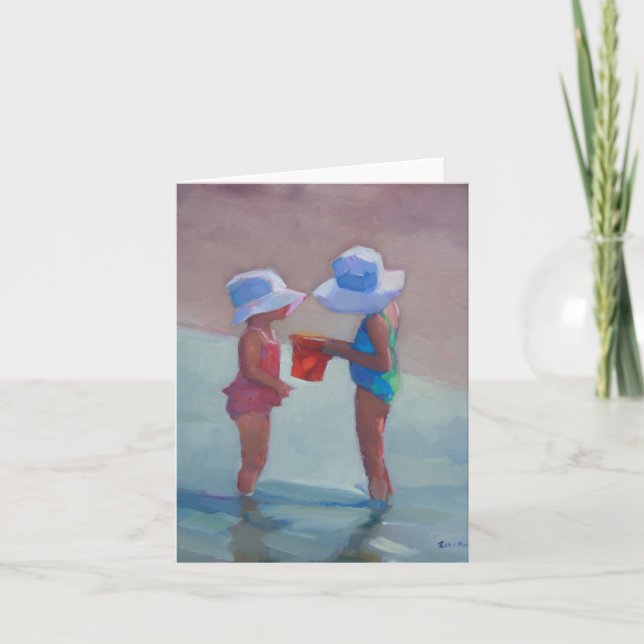 Carte 'Soeurs en Casquettes Sun (Devant)