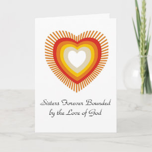 Carte Soeurs pour toujours délimitées par l'Amour .....