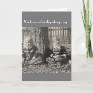 Carte Soeurs Vintages