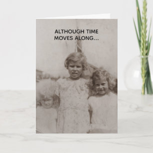 Carte Soeurs vintages toujours et toujours amour