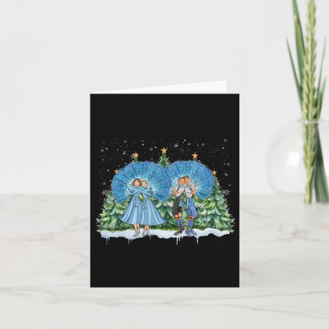 Carte Soeurs White Christmas Movie 1954 Xmas Pajam (Devant)