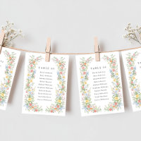 Carte Soft Pastel Ornate Spring Chic Siège Carte g