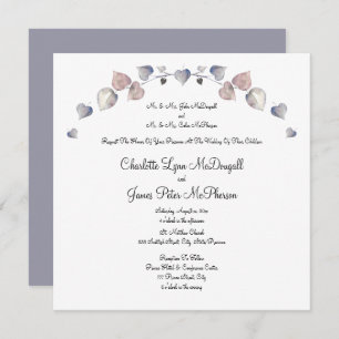 Carte Soft Scottish Heather - Coeurs Mariages