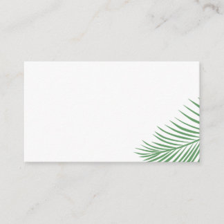 Carte Soft Tropical Palm Leaf Place