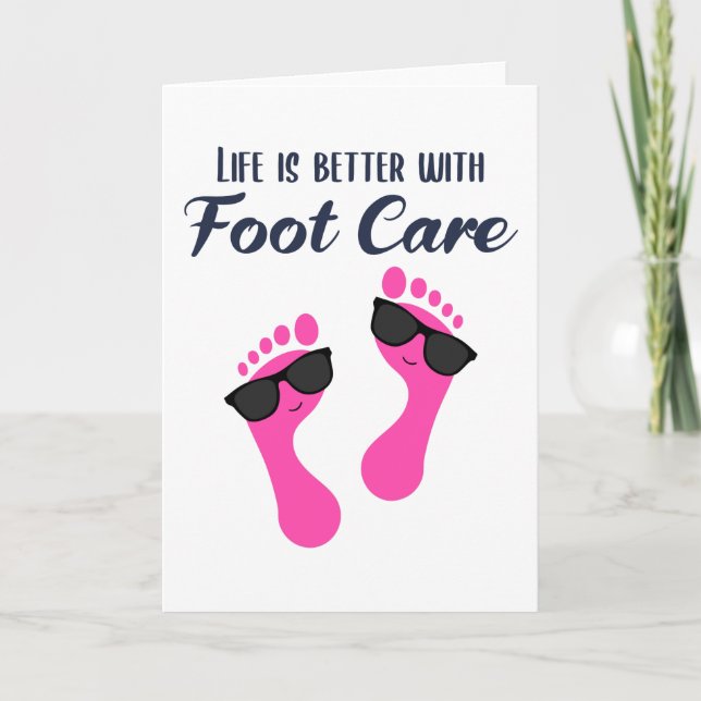 Carte Soins des pieds Pedicure Podiatriste ongle Salon C (Devant)