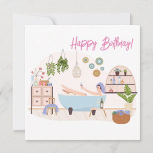 Carte Soins personnels spas Joyeux cadeau d'anniversaire