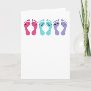 Carte Soins pieds Chiropody Podiatrie Drôle Pieds Cadeau