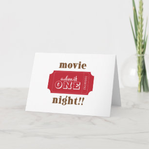 Carte Soirée cinéma