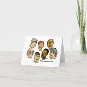 Carte Soirée d'anniversaire sans gâteau