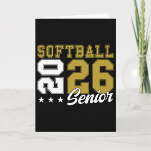 Carte Soirée des seniors de softball Senior 2026 Diplômé