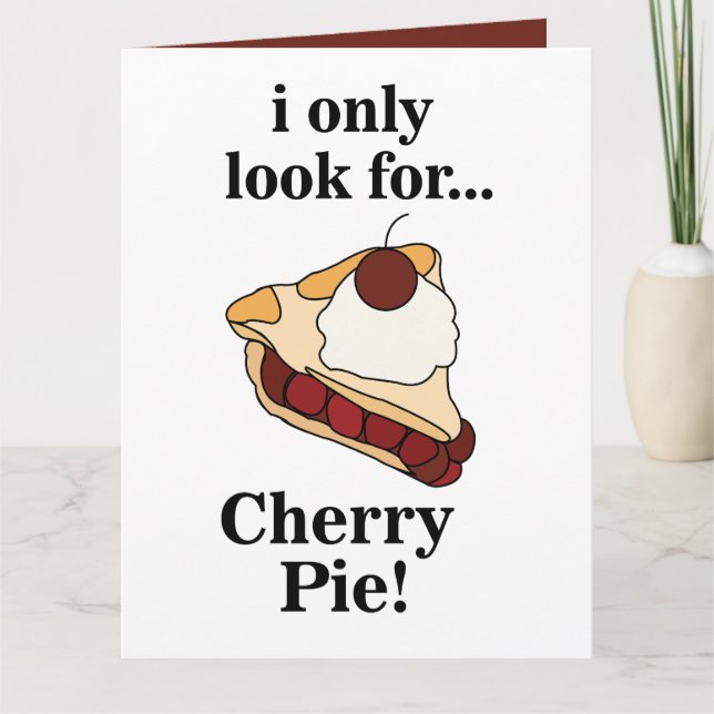 Carte Soirée dessert à la tarte aux cerises (Devant)
