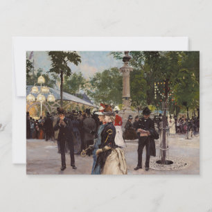 Carte Soirée d'été à Tivoli Paul Fischer