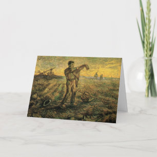 Carte Soirée - Fin de journée par Vincent van Gogh