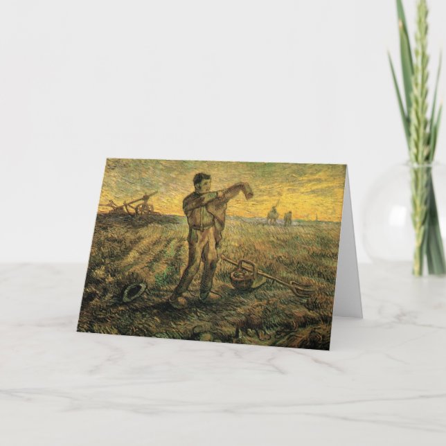Carte Soirée - Fin de journée par Vincent van Gogh (Devant)