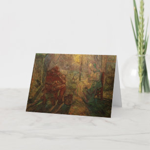 Carte Soirée - La Veillée par Vincent van Gogh