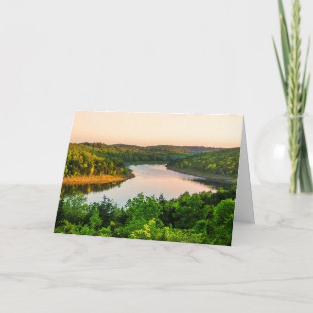 Carte Soirée sur Bull Shoals Lake (Devant)