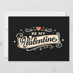 Carte Sois mon amour rétro de la Saint-Valentin