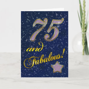 Carte soixante-quinzième anniversaire pour quelqu'un