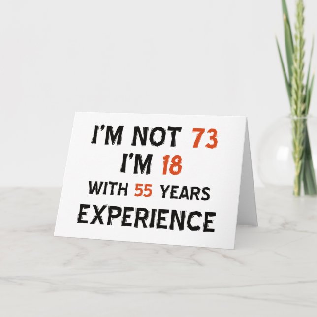 Carte soixante-treizième conceptions d'anniversaire (Devant)