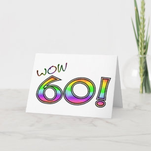 Carte Soixantième ANNIVERSAIRE de wow