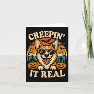 Carte Soky Cute Creen' It Real Funny Chien Halloween Gra