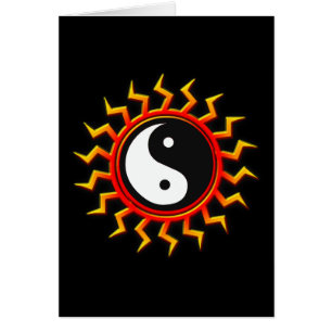 Carte Solaire Solaire Équilibrée Yin Yang