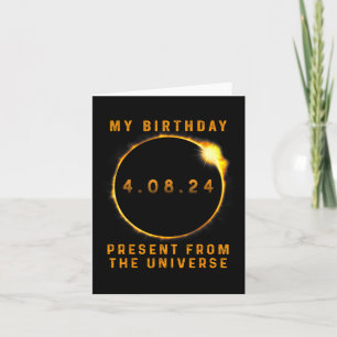 Carte Solar Eclipse 2024 Anniversaire présent 4.8.24 Tot