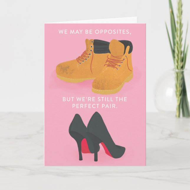 Carte Sole Mates Chaussure Valentine's Day Greeting Card (Devant)