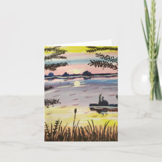 Carte Soleil horizontal, petit, 4 po x 5,6 po