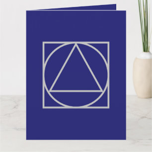 Carte Solide Bleu de minuit Élégant minimaliste moderne