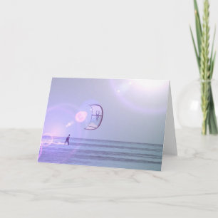 Carte Solo Kiteboard Greeting Card