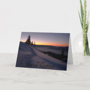 Carte Solstice d'hiver