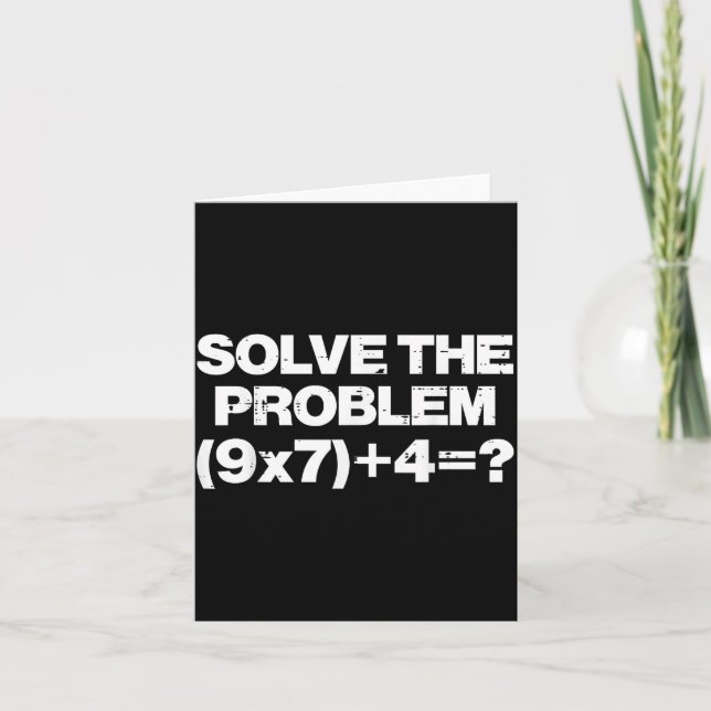 Carte Solve The Problem Math 67 Meme 6 7 Costume Kids Bo (Devant)