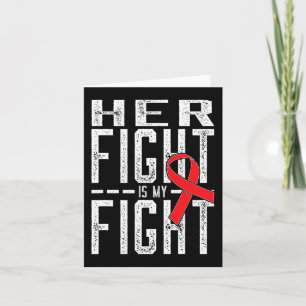 Carte Son combat est ma lutte Conscience du cancer du sa