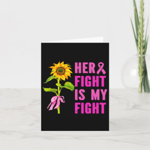 Carte Son combat est mon combat Conscience du cancer du