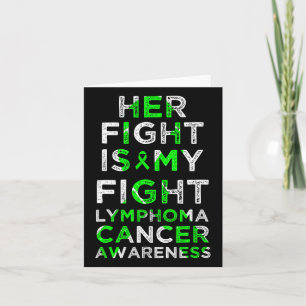 Carte Son combat est mon combat Lymphome Acteur du cance
