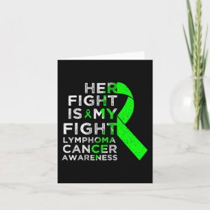 Carte Son combat est mon combat Lymphome Acteur du cance