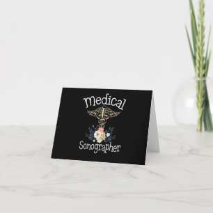 Carte Sonographe Médicale mignon Sonographie Cadeau