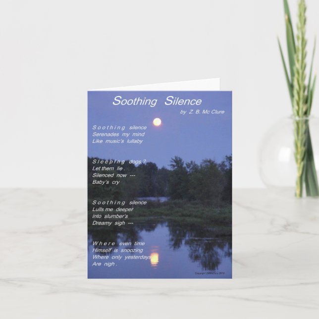 Carte Soothing Silence (Devant)