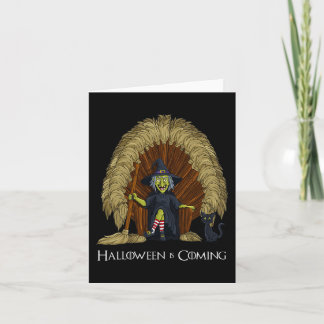 Carte Sorcière Chambres Trône Amusants Halloween Filles 