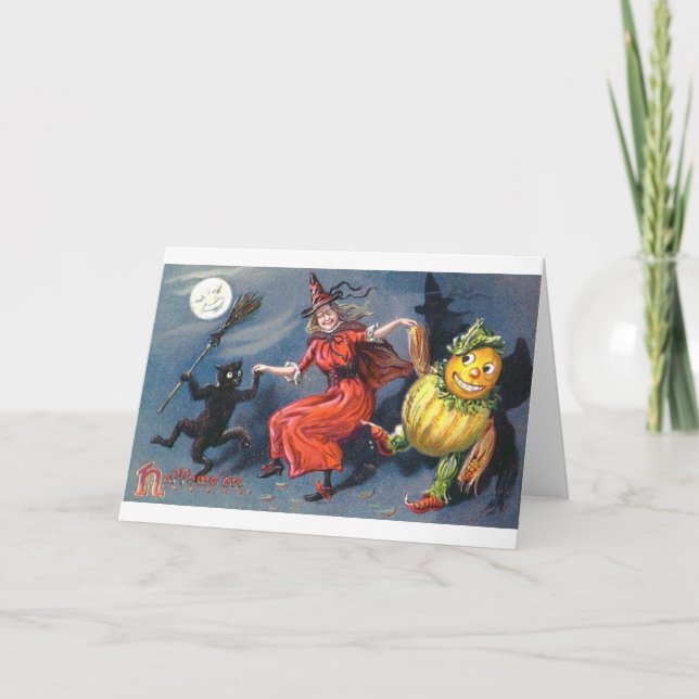 Carte Sorcière dansante au clair de lune (Devant)