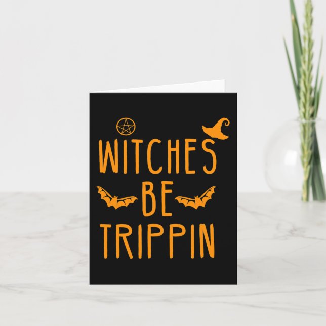 Carte Sorcières Trippin Halloween Hilarious (Devant)