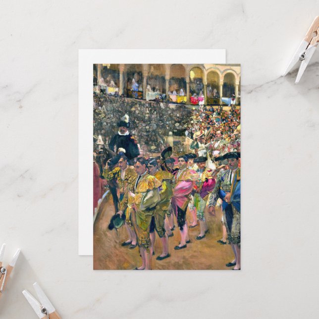 Carte Sorolla - Le Bullfighter (Devant/Arrière en situation)