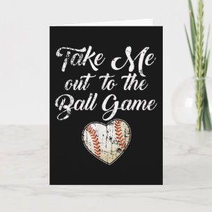 Carte Sortez-Moi Au Ball Game Baseball Maman Soeur