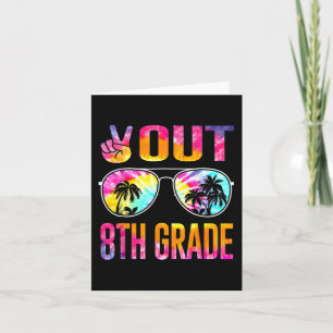 Carte Sortie 8e année teinture Diplôme Dernier jour de l